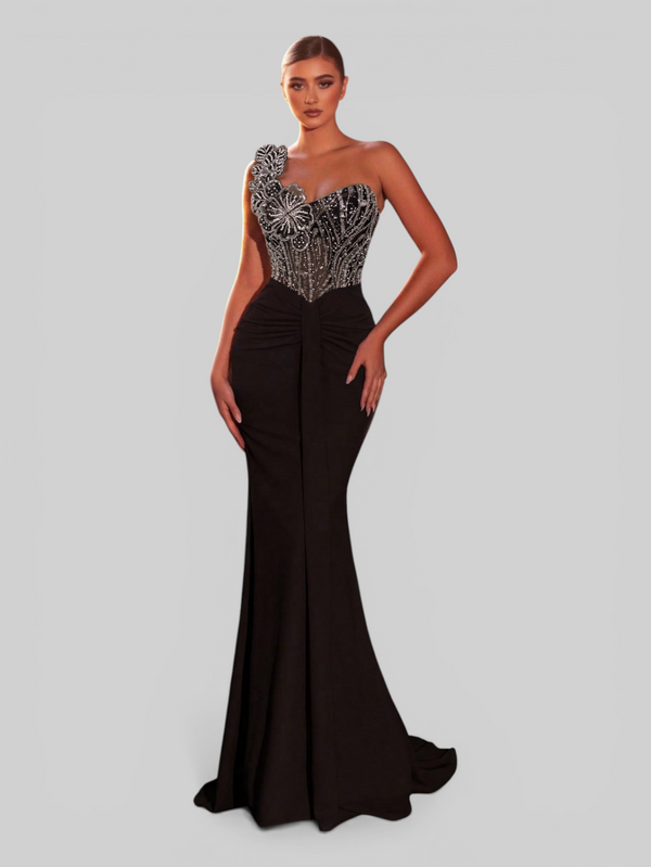 Vestido de Festa Longo Super Luxo Sereia Firenza