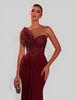 Vestido de Festa Longo Super Luxo Sereia Firenza