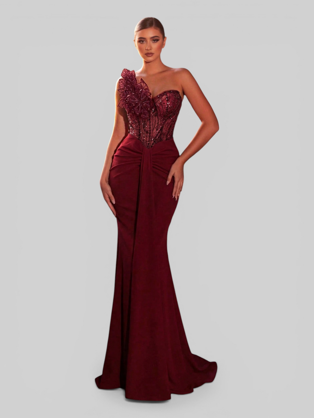 Vestido de Festa Longo Super Luxo Sereia Firenza