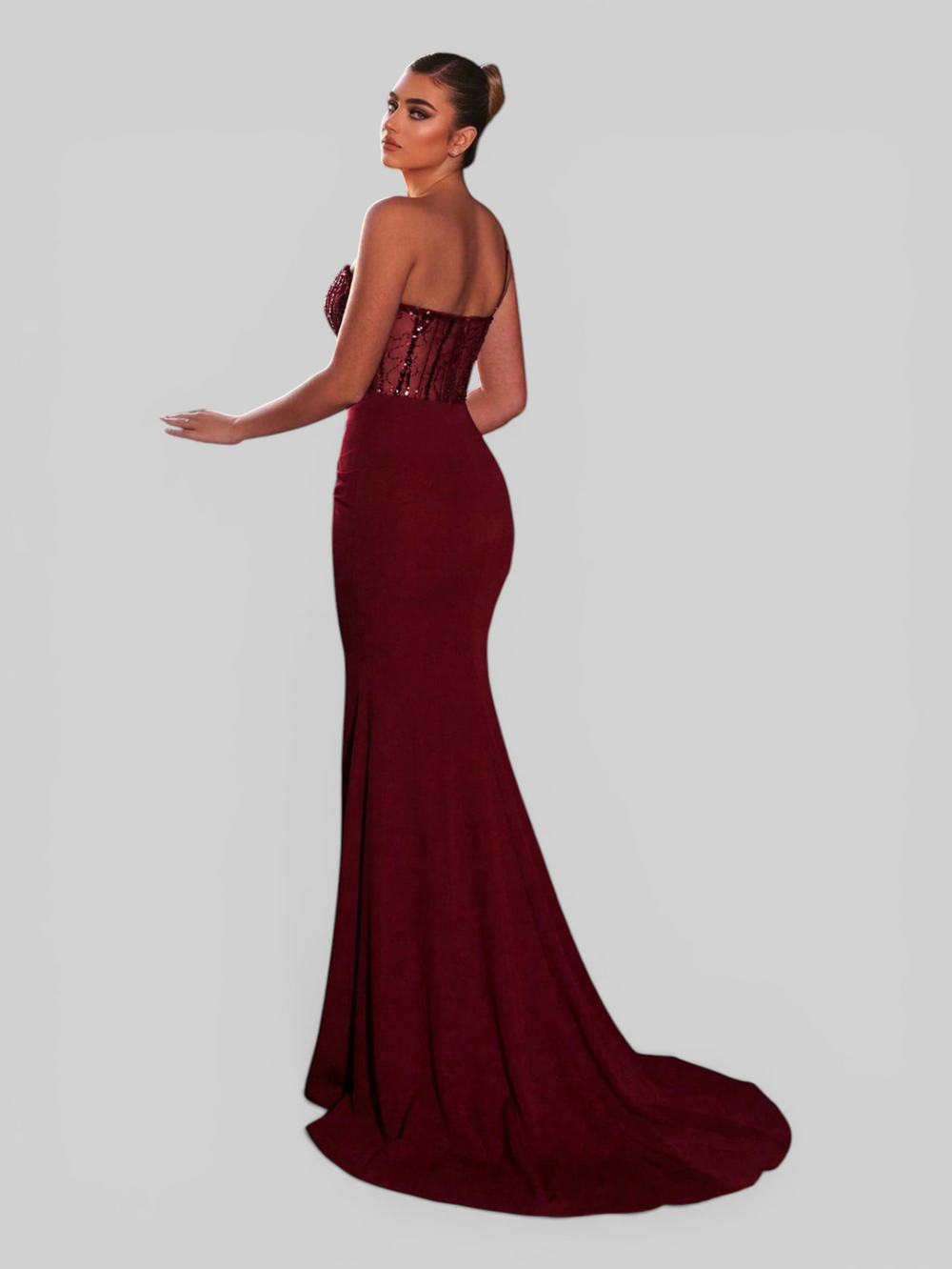 Vestido de Festa Longo Super Luxo Sereia Firenza