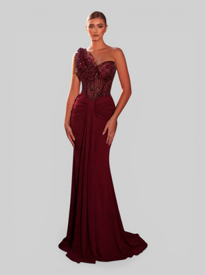 Vestido de Festa Longo Super Luxo Sereia Firenza