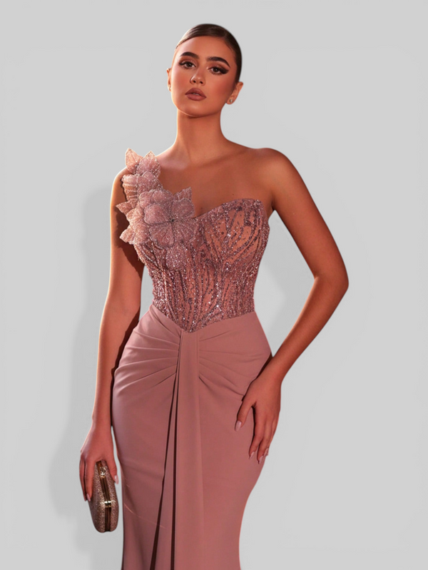Vestido de Festa Longo Super Luxo Sereia Firenza