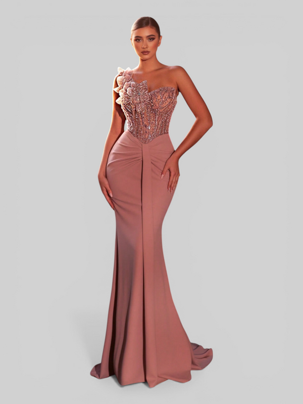 Vestido de Festa Longo Super Luxo Sereia Firenza