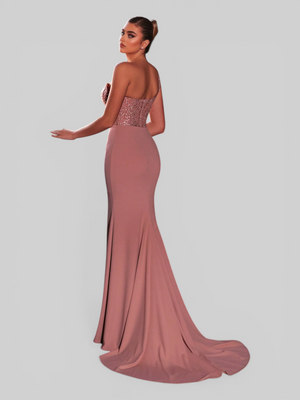 Vestido de Festa Longo Super Luxo Sereia Firenza