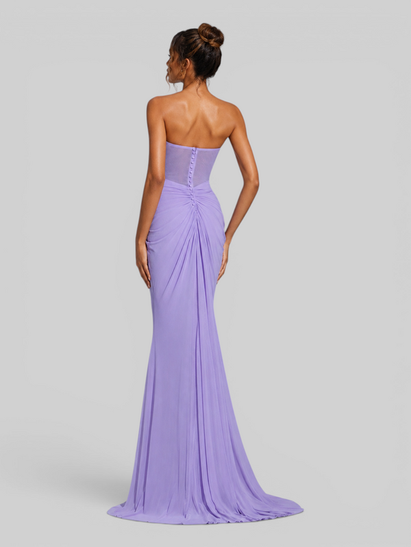 Vestido de Festa Longo Tomara que Caia Drapeado Legacy