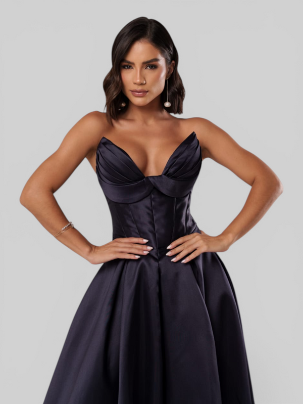 Vestido de Festa Longo Tomara que Caia Scarlet Corset