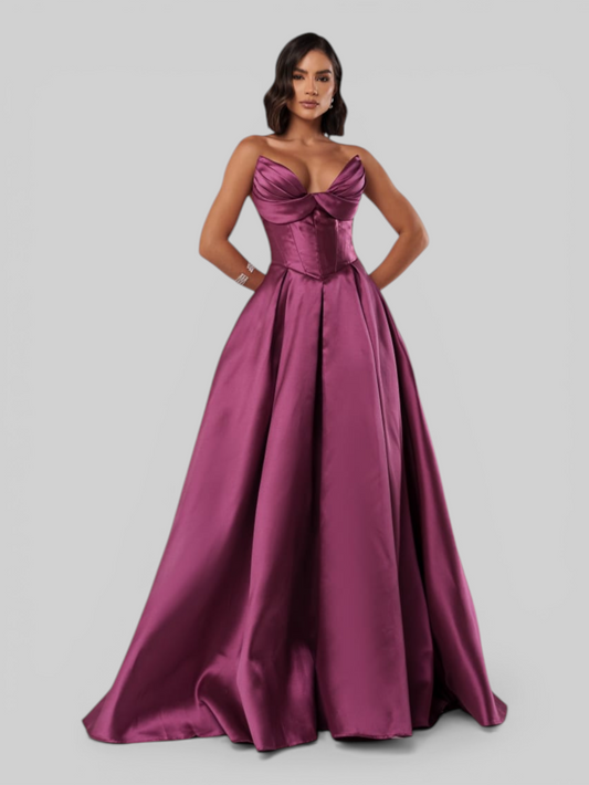 Vestido de Festa Longo Tomara que Caia Scarlet Corset