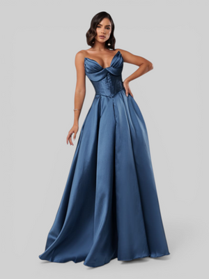 Vestido de Festa Longo Tomara que Caia Scarlet Corset