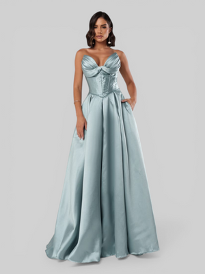 Vestido de Festa Longo Tomara que Caia Scarlet Corset