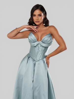 Vestido de Festa Longo Tomara que Caia Scarlet Corset