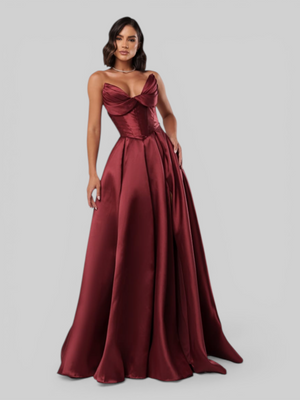 Vestido de Festa Longo Tomara que Caia Scarlet Corset