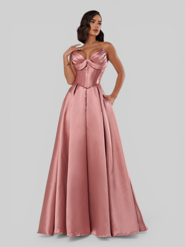 Vestido de Festa Longo Tomara que Caia Scarlet Corset