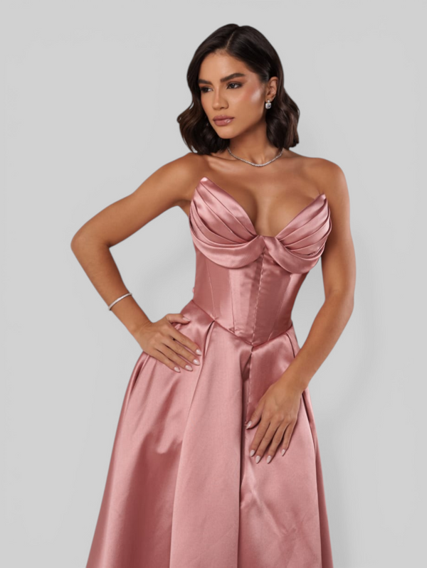 Vestido de Festa Longo Tomara que Caia Scarlet Corset