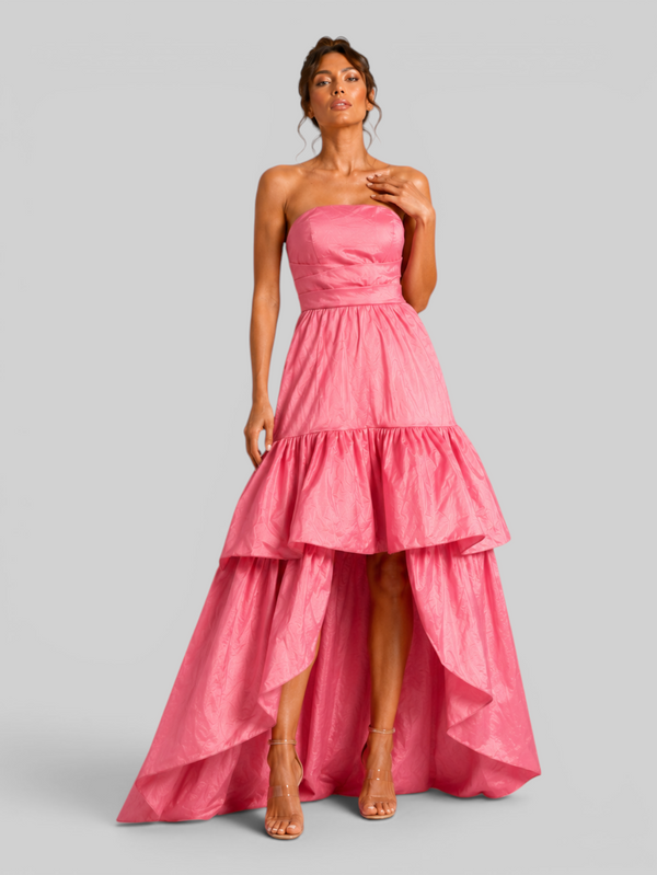 Vestido de Festa Longo Tomara que Caia Trançado
