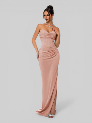 Vestido de Festa Longo Tomara que Caia com Fenda Sensation