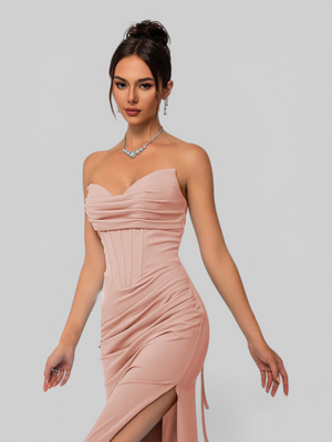Vestido de Festa Longo Tomara que Caia com Fenda Sensation