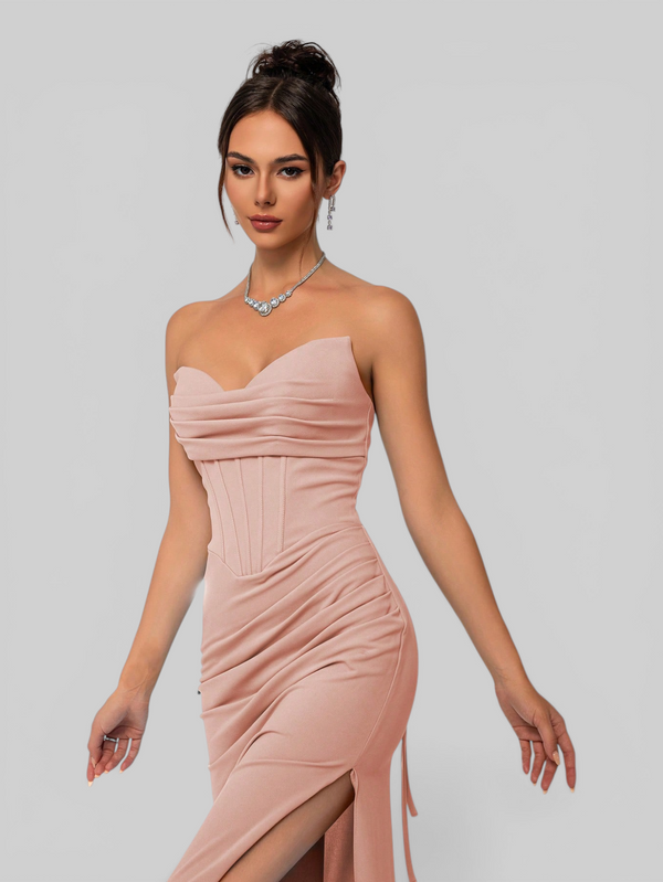 Vestido de Festa Longo Tomara que Caia com Fenda Sensation