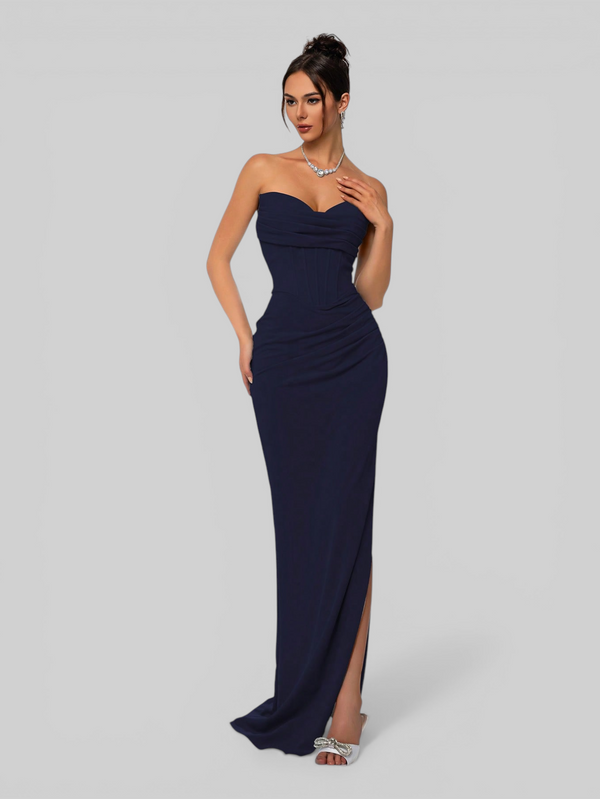Vestido de Festa Longo Tomara que Caia com Fenda Sensation