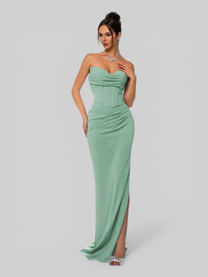 Vestido de Festa Longo Tomara que Caia com Fenda Sensation