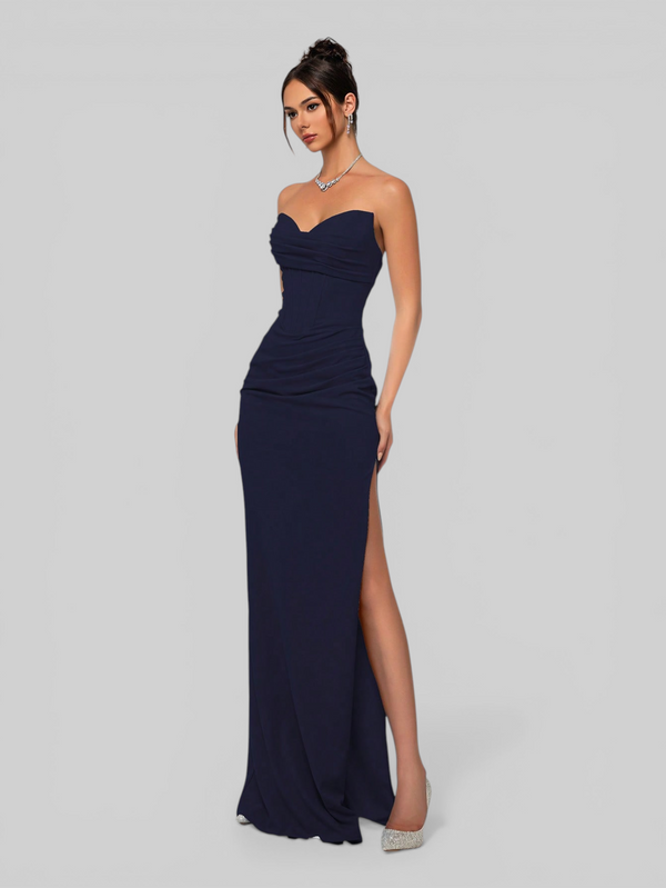 Vestido de Festa Longo Tomara que Caia com Fenda Sensation