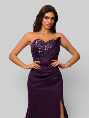 Vestido de Festa Longo Tomara que Caia com Paetê Seller