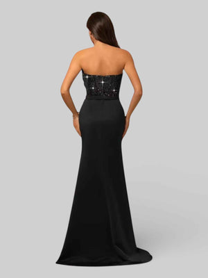 Vestido de Festa Longo Tomara que Caia com Paetê Seller