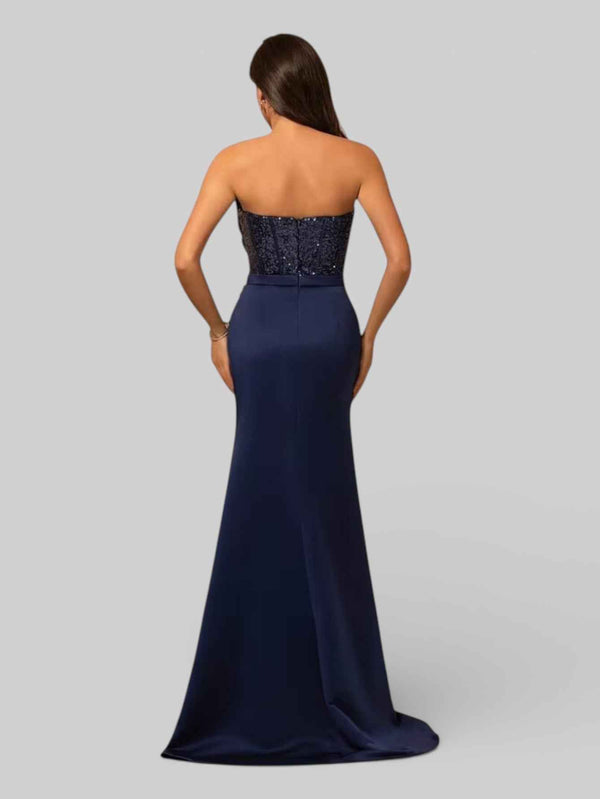 Vestido de Festa Longo Tomara que Caia com Paetê Seller