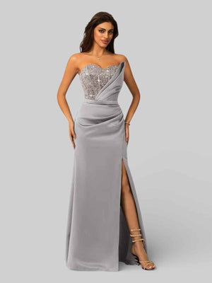 Vestido de Festa Longo Tomara que Caia com Paetê Seller