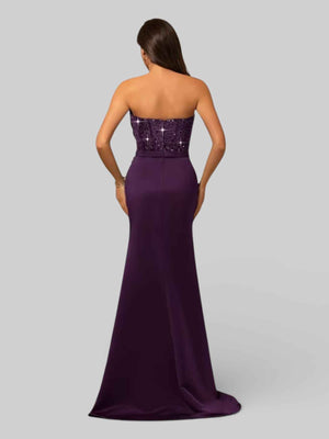 Vestido de Festa Longo Tomara que Caia com Paetê Seller