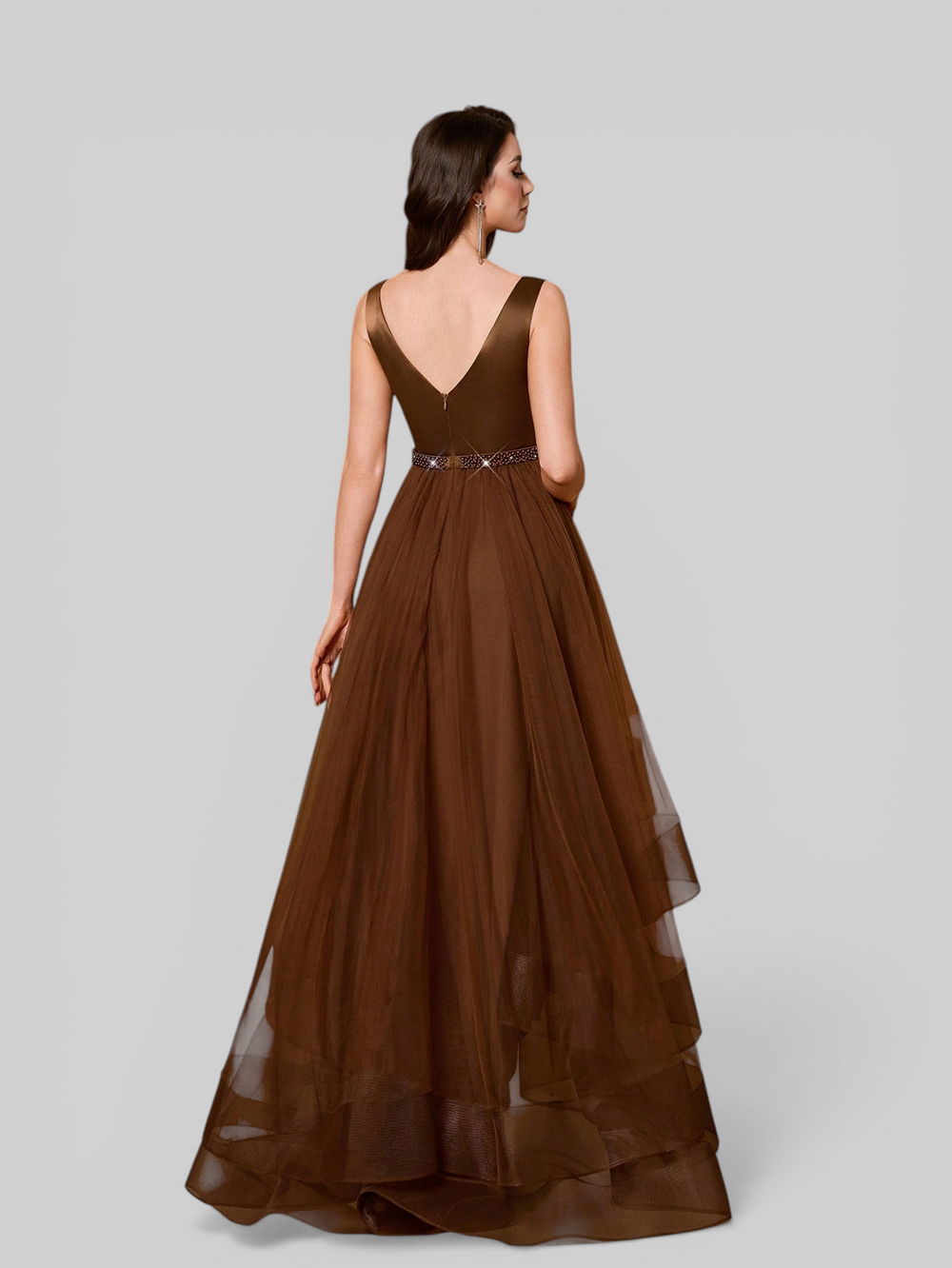 Vestido de Festa Longo Tule Premium Sophia