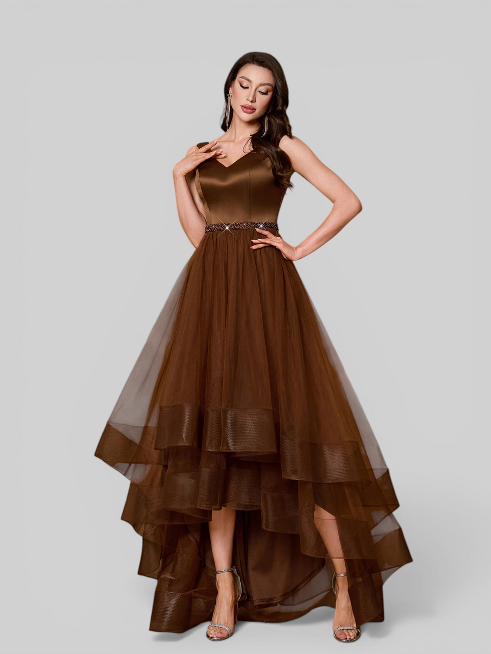 Vestido de Festa Longo Tule Premium Sophia