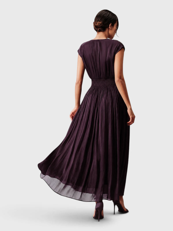 Vestido de Festa Longo com Bordado Flor Paetê Talismã