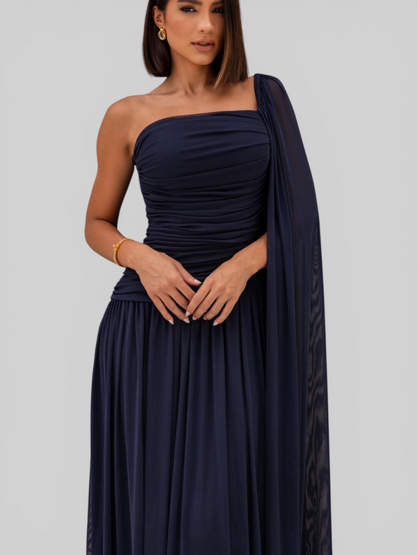 Vestido de Festa Longo com Capa Coreia New