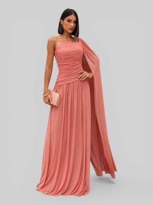 Vestido de Festa Longo com Capa Coreia New