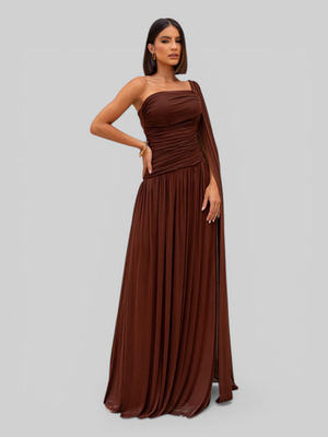 Vestido de Festa Longo com Capa Coreia New