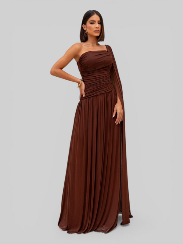 Vestido de Festa Longo com Capa Coreia New