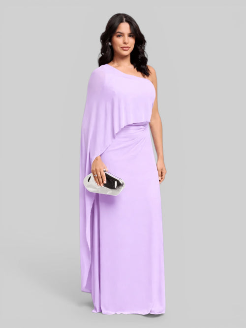 Vestido de Festa Longo com Capa Flowers Nicoly - Aurea Dress