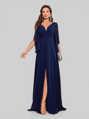 Vestido de Festa Longo com Fenda Nice