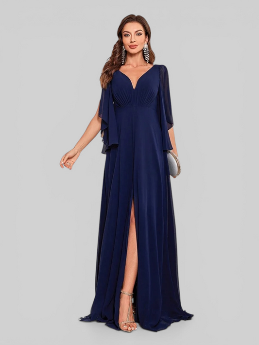 Vestido de Festa Longo com Fenda Nice