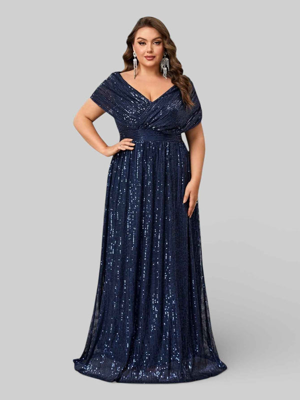 Vestido de Festa Longo de Luxo Paetê Prestige