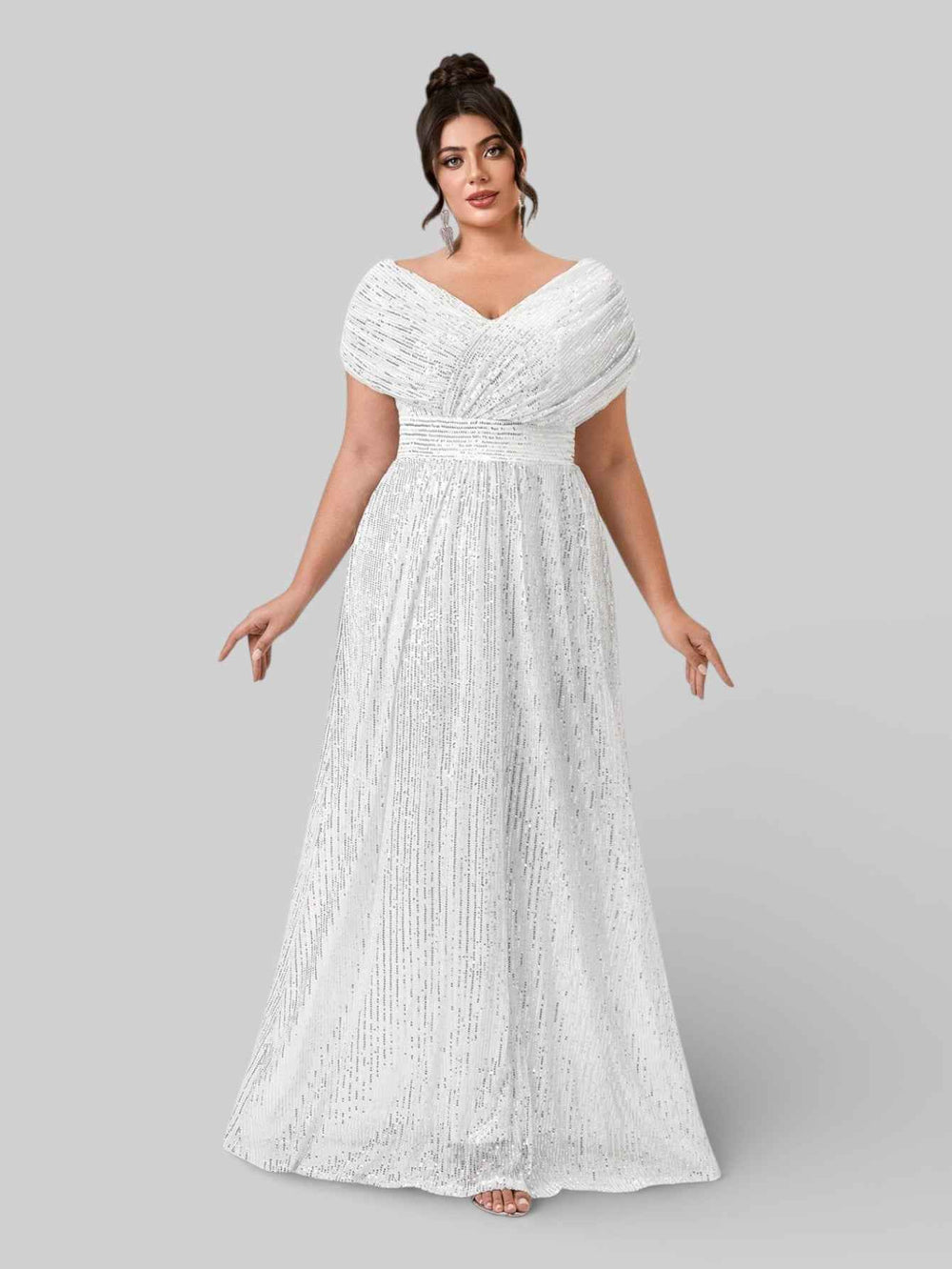 Vestido de Festa Longo de Luxo Paetê Prestige