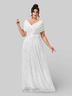 Vestido de Festa Longo de Luxo Paetê Prestige
