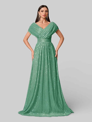 Vestido de Festa Longo de Luxo Paetê Prestige
