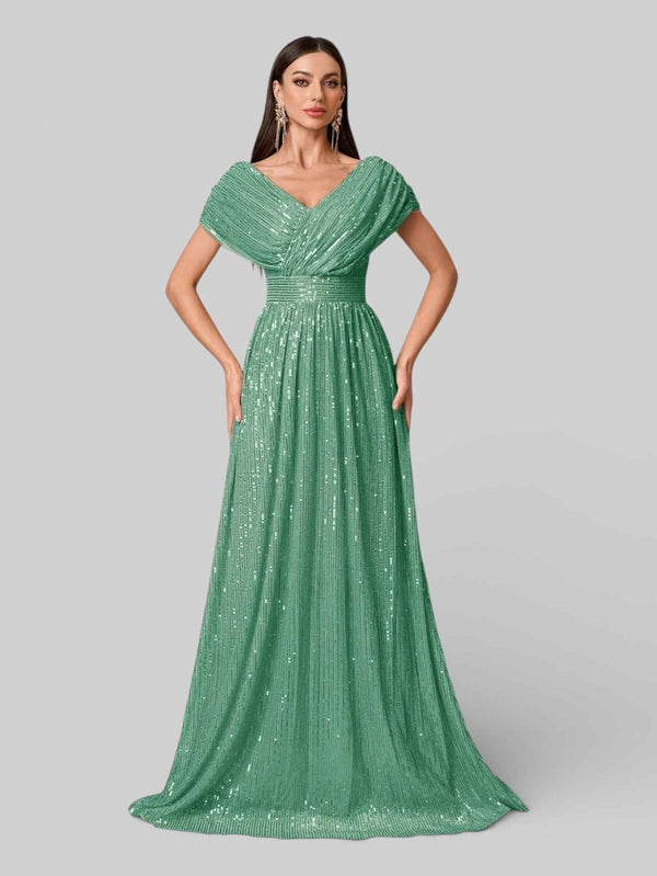 Vestido de Festa Longo de Luxo Paetê Prestige