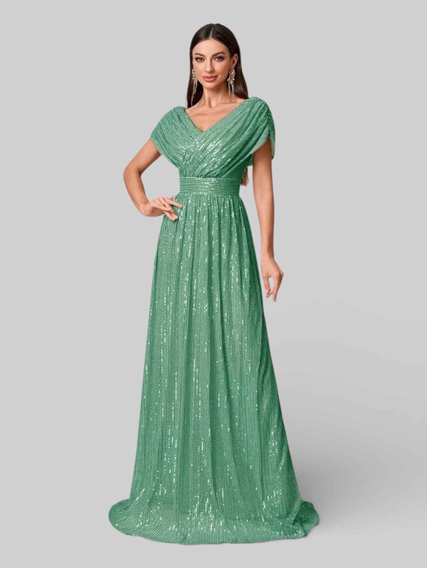 Vestido de Festa Longo de Luxo Paetê Prestige