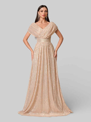 Vestido de Festa Longo de Luxo Paetê Prestige