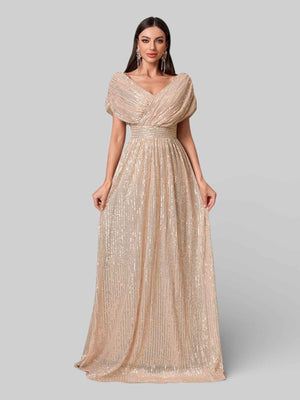 Vestido de Festa Longo de Luxo Paetê Prestige