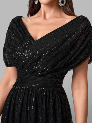 Vestido de Festa Longo de Luxo Paetê Prestige