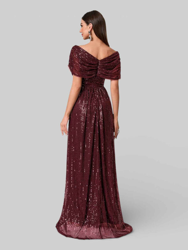 Vestido de Festa Longo de Luxo Paetê Prestige