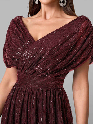 Vestido de Festa Longo de Luxo Paetê Prestige